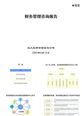 財務管理咨詢報告 價值、內(nèi)容與獲取途徑