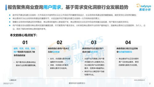 透視用戶需求深挖服務潛力 《2022中國商業(yè)查詢行業(yè)洞察》